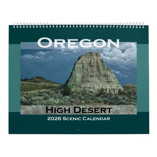 Calendrier 2026 du haut désert de l'Oregon (Protection)
