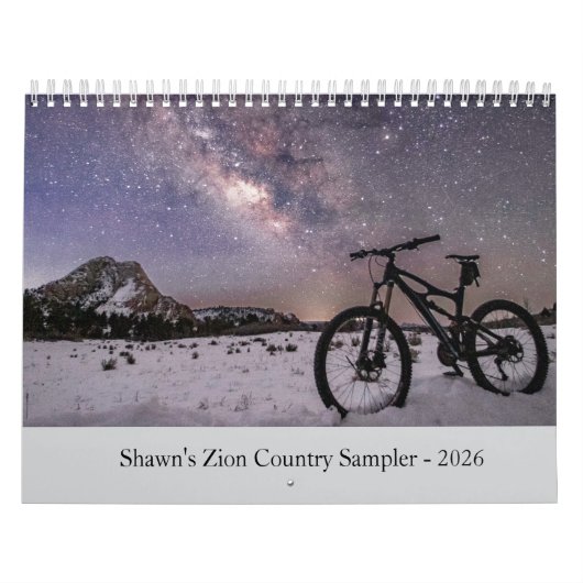 Calendrier 2026 - Échantillon de Zion Country de S (Protection)