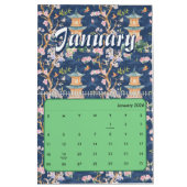 Calendrier 2026 elegant chinoiserie wall  (Jan 2026)