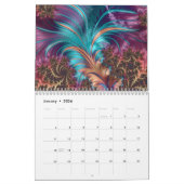 Calendrier 2026 Extraordinaire Fractal Art Psychedelic (Jan 2026)