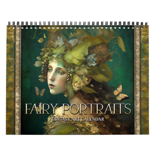 Calendrier 2026 Fairy Portraits Imaginaire Art Calendar (Protection)