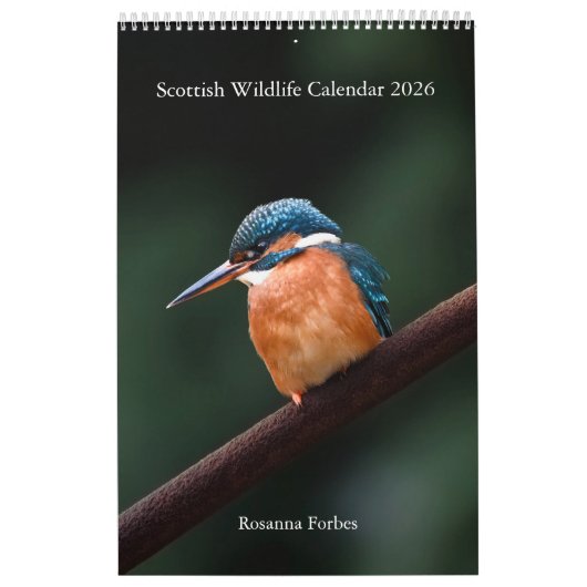 Calendrier 2026 Faune Écossaise (Protection)