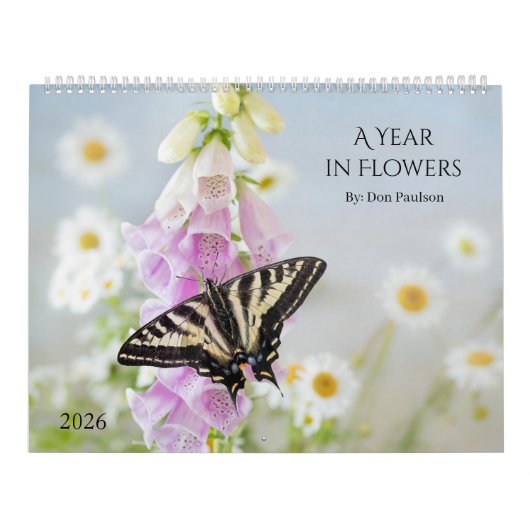 Calendrier 2026 Floral Photography Wall Calendar (Protection)