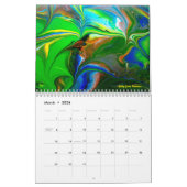 Calendrier 2026 Fluid Abstract Art Calendar (Mar 2026)