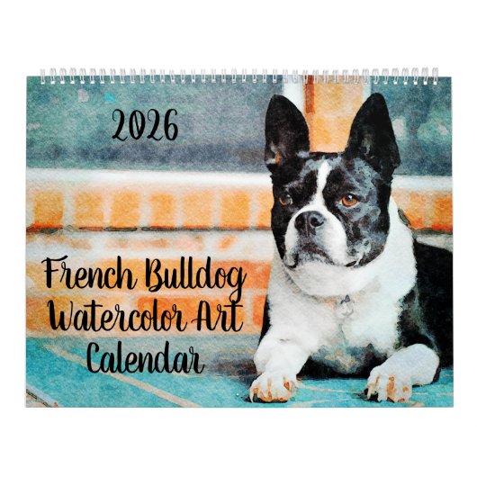 Calendrier 2026 French Bulldog Dog Mama Frenchie Lovers Gift (Protection)