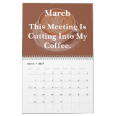 Calendrier 2026 Funny Office Coffee Chaos (Mar 2027)