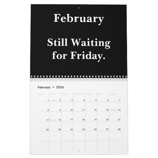 Calendrier 2026 Funny Office – Inbox Humor (Feb 2026)