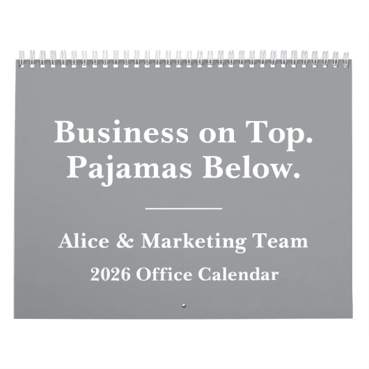Calendrier 2026 Funny Office Remote Work Humor (Protection)