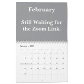 Calendrier 2026 Funny Office Remote Work Humor (Feb 2027)