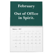 Calendrier 2026 Funny Office Sarcastic Quotes (Feb 2027)