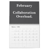 Calendrier 2026 Funny Office Team Life Humor (Feb 2026)
