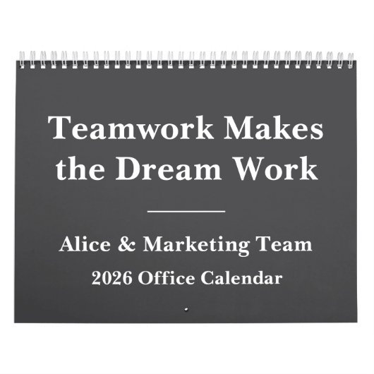 Calendrier 2026 Funny Office Team Life Humor (Protection)
