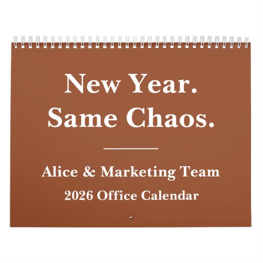 Calendrier 2026 Funny Office Year-Round Laughs (Protection)