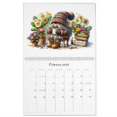 Calendrier 2026 Gnomes & Birth Flowers Calendar (Feb 2026)