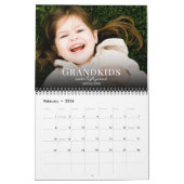 Calendrier 2026 Grandkids Make Life Grand Custom Photo (Feb 2026)