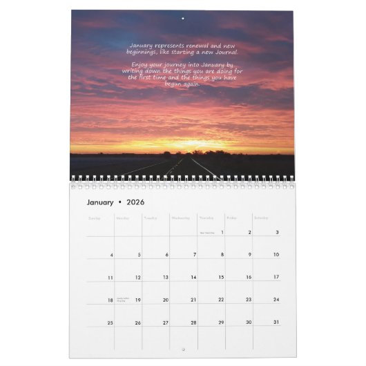 Calendrier 2026 Gratitude Calendar (Jan 2026)