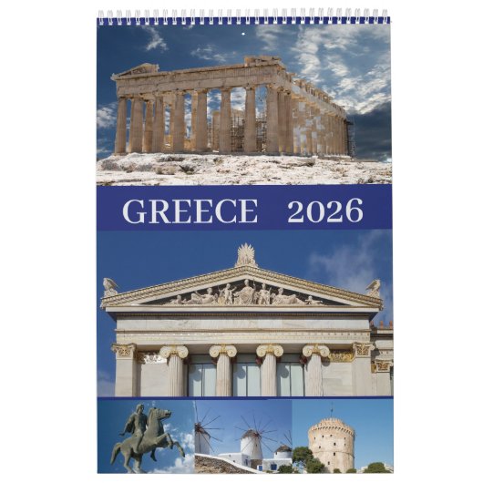 Calendrier 2026 Grèce (Protection)