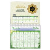 Calendrier 2026 Hijri Calendar  Islamic Art & Key Dates  (Mar 2026)