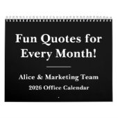 Calendrier 2026 Hilarious Office Wall Calendar (Protection)