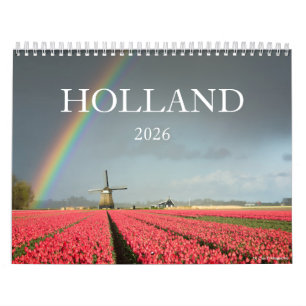 Calendrier 2026 Hollande photographie de paysage