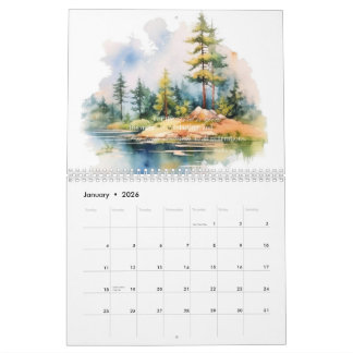 Calendrier 2026 Inspirational Wall Calendar Livres de Psaumes