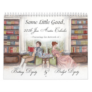 Calendrier 2026 Jane Austen Watercolor Calendar