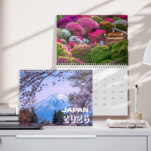 Calendrier 2026 Japan Botanical Landscape Calendar