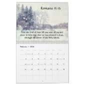 Calendrier 2026 KJV Bible Scripture Three Crosses Inspiration (Feb 2026)