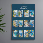 Calendrier 2026 lemon watercolor Travel sicilian