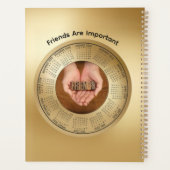 Calendrier 2026 Les amis sont importants Planifica (Dos)