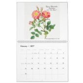 Calendrier 2026 - Les Roses - P.J. Redouté (Feb 2027)