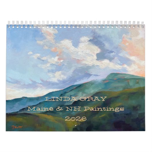 Calendrier 2026 Linda Gris Peintures de NH & ME (Protection)