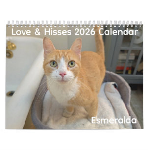 Calendrier 2026 Love & Hisses - Esmeralda