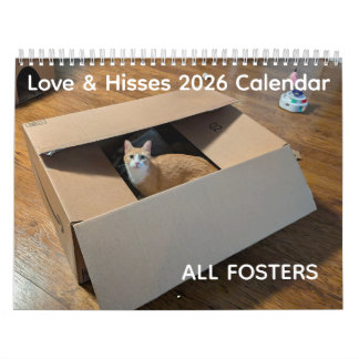 Calendrier 2026 Love & Hisses - TOUS LES ANIMAUX H