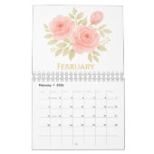 Calendrier 2026 Luxury Watercolor Floral Wall Calendar (Feb 2026)