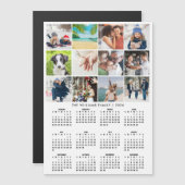 Calendrier 2026 Magnet Collage 12 Photos (Devant / Derrière)