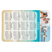 Calendrier 2026 - Magnet photo 4x6 Année complète (Horizontal)