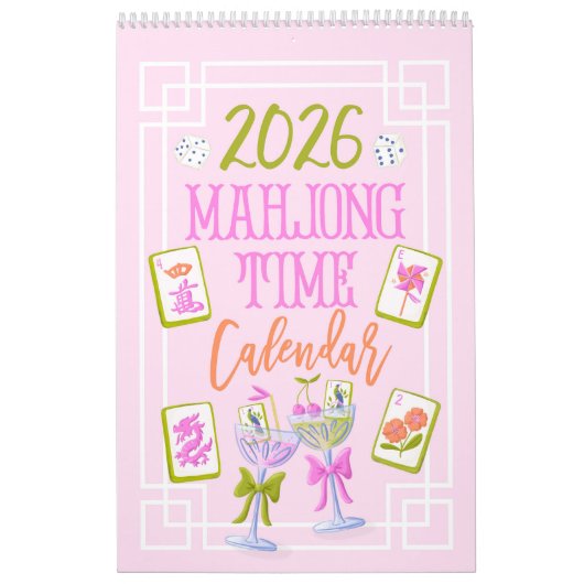 Calendrier 2026 Mahjong Time Wall (Protection)