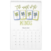 Calendrier 2026 Mahjong Time Wall (Mar 2026)