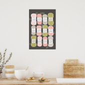 Calendrier 2026 Marron Affiche (Cuisine)