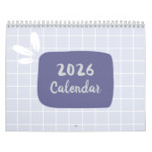 Calendrier 2026 Mignon et Coloré (Protection)