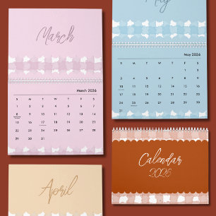 Calendrier 2026 Mignon et Coloré