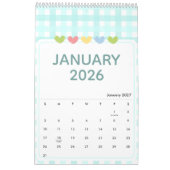 Calendrier 2026 Mignon et Coloré (Jan 2027)