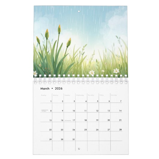 Calendrier 2026 Minimal Planner (Mar 2026)