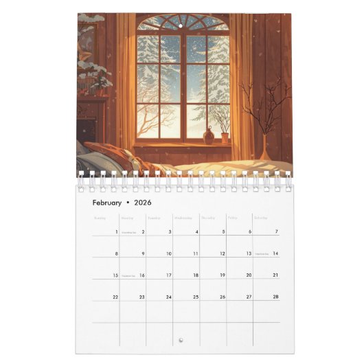 Calendrier 2026 Minimal Planner (Feb 2026)