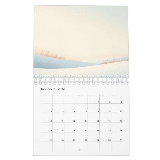 Calendrier 2026 Minimal Planner (Jan 2026)