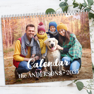 Calendrier 2026 Modern Créer Votre Propre Photo De Famille Pe