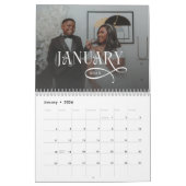 Calendrier 2026 Modern Elegant Wedding 14 Photos Newlyweds (Jan 2026)