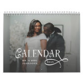 Calendrier  2026 Modern Elegant Wedding Photo Newlyweds (Protection)