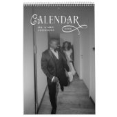 Calendrier 2026 Modern Elegant Wedding Photo Newlyweds (Protection)